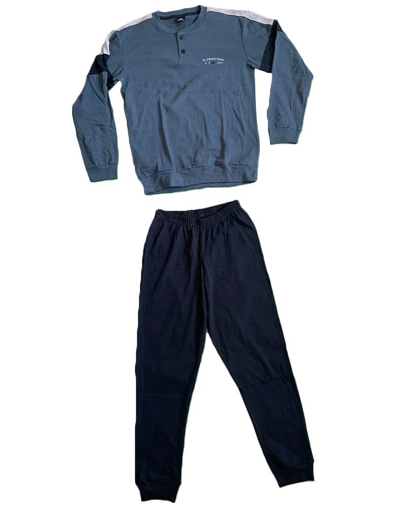 Pigiama Uomo Due Pezzi Manica Lungo Invernale - Il Granchio - Home Shopping Italia 