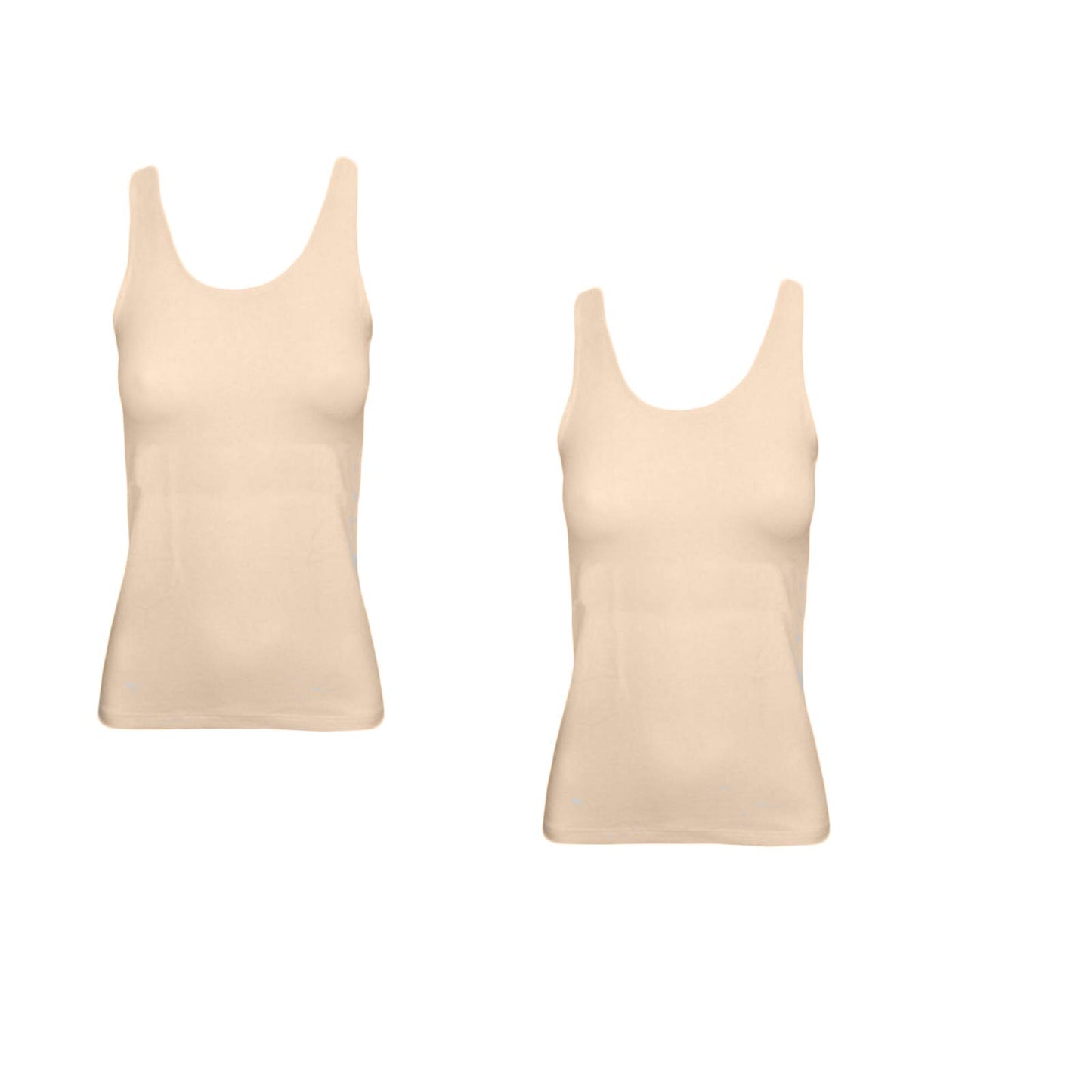 JADEA Offerta 2 Pezzi Canotta Donna in Cotone Elasticizzato, Canotta Donna Spalla Larga, Camiciola Multipack 80234182 Home Shopping Italia 