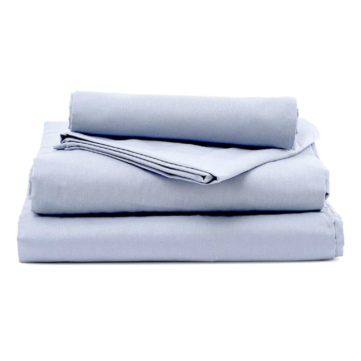 Intrecci Home Completo Lenzuola Matrimoniale, Set Lenzuola in Puro Cotone, Lenzuolo sopra 260x300cm + Lenzuolo sotto 180x200+30cm + 2 federe 52x82cm, Made in Italy, Elegante, Confortevole, Tinta Unita - Home Shopping Italia 