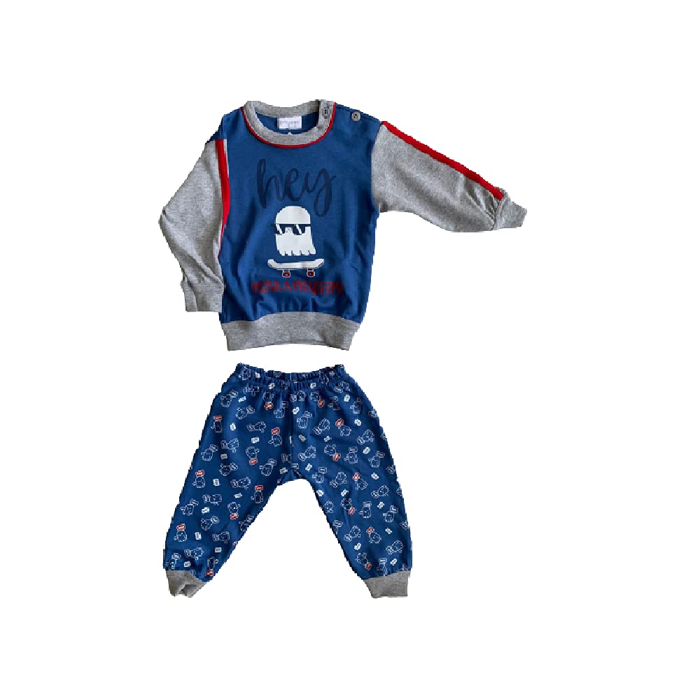 Pigiama da Neonato Spalla Aperta Lungo a Due Pezzi Varie Taglie e Modelli - Primero - Home Shopping Italia 