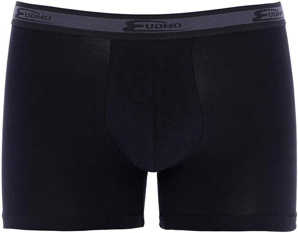 Cotonella 6 Boxer Uomo 2384 Cotone BIELASTICO Elastico Esterno Bianco E Nero 3 4 5 6 7