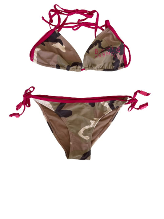 Costume da Bagno Bikini Donna Due Pezzi Fantasia Mimetica Art. 2209