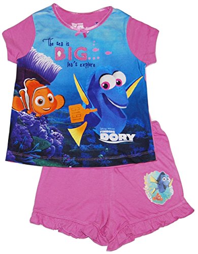 Pigiama estivo corto per bambine Disney Alla ricerca di Nemo Dory. rosa, blu, multicolore 5-6 Anni - Home Shopping Italia 