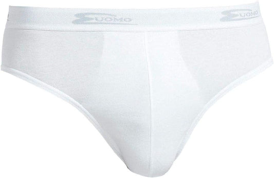 Cotonella, 6 Paia di Slip in Cotone bielastico con Elastico Esterno. Taglia 5 Colore Bianco - Home Shopping Italia 
