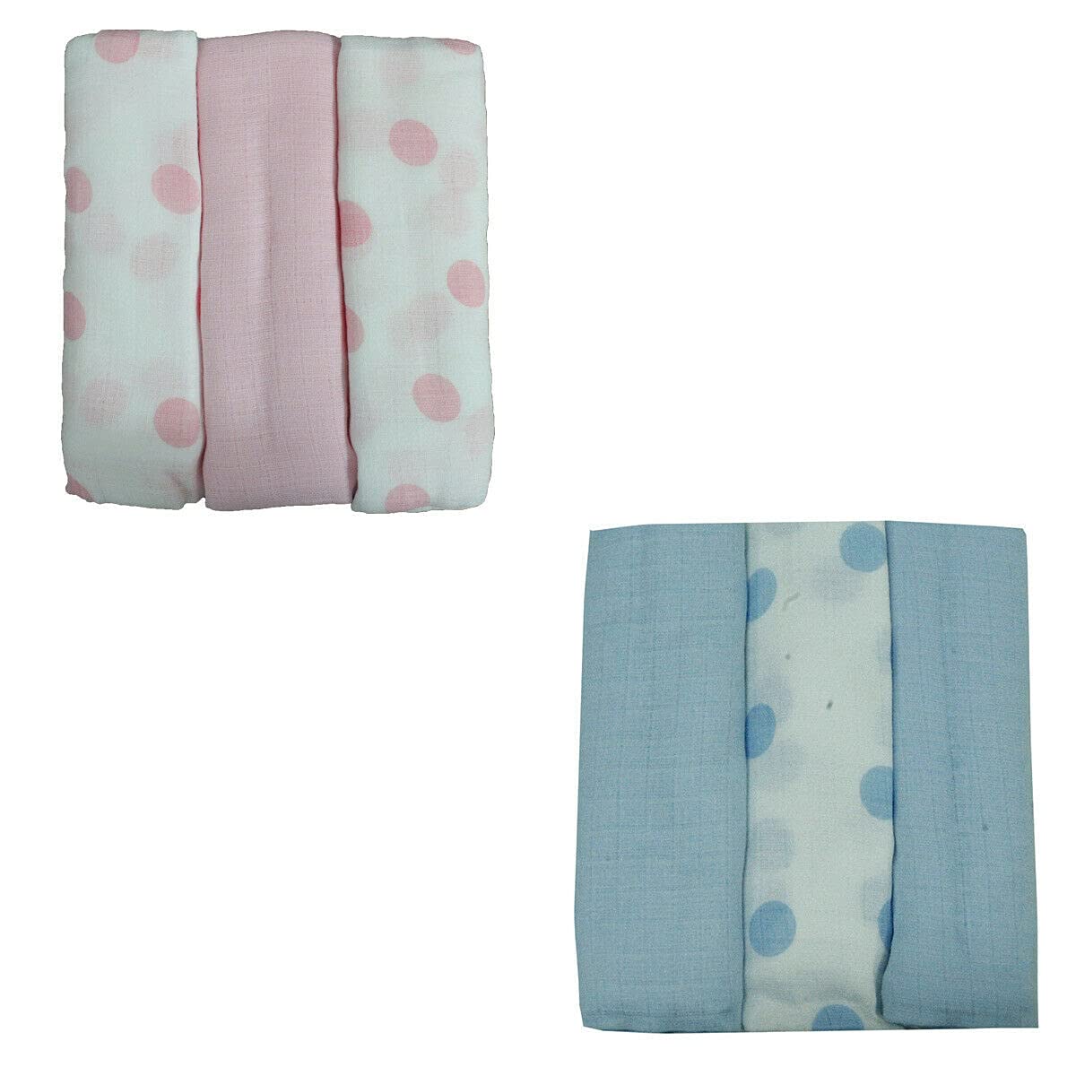 3 quadrati garza Mussole in cotone neonato e neonata varie misure Home Shopping Italia 