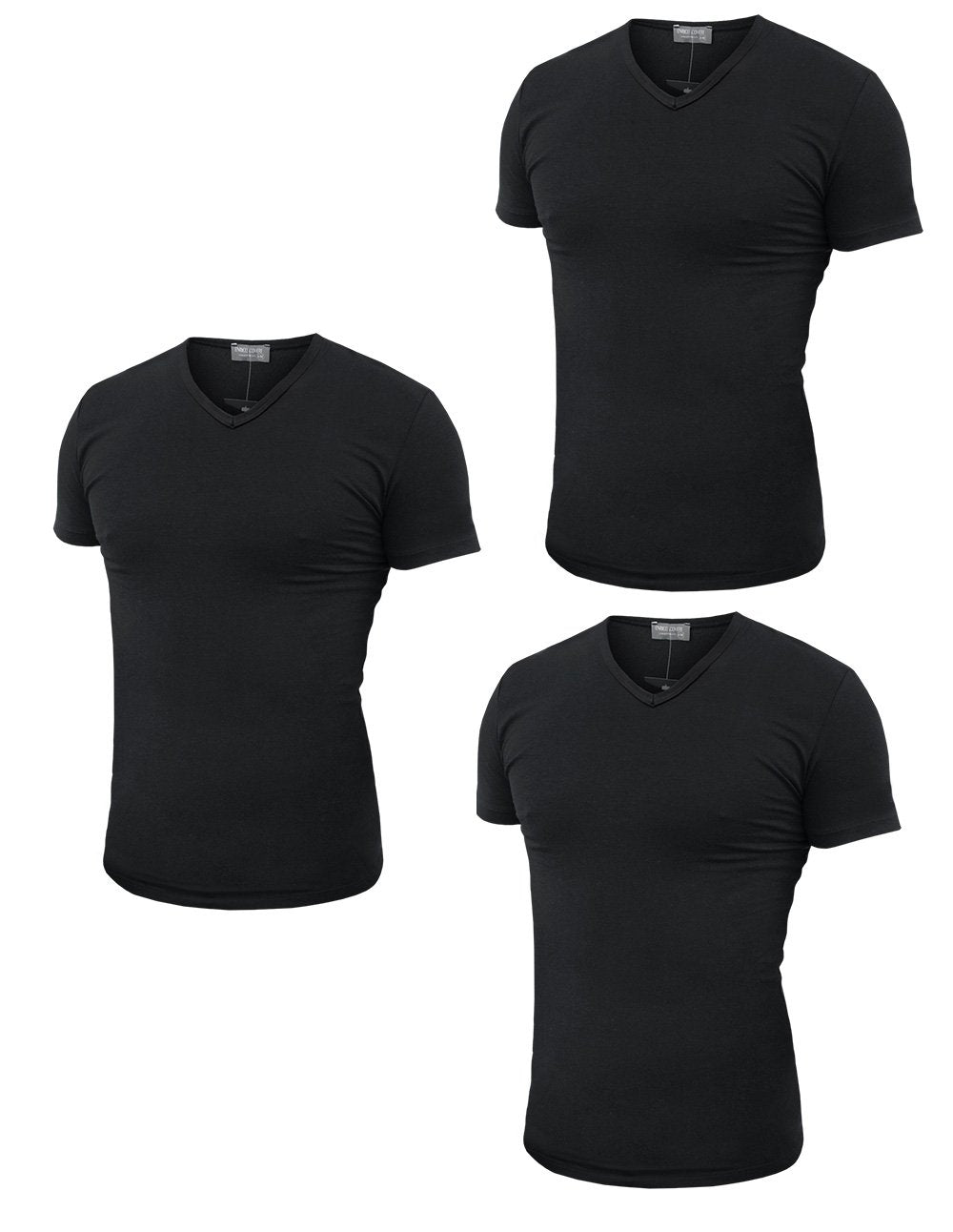 Enrico Coveri 3 t-Shirt Uomo Mezza Manica Scollo a V in Cotone Pettinato Art. ET1101 Home Shopping Italia 