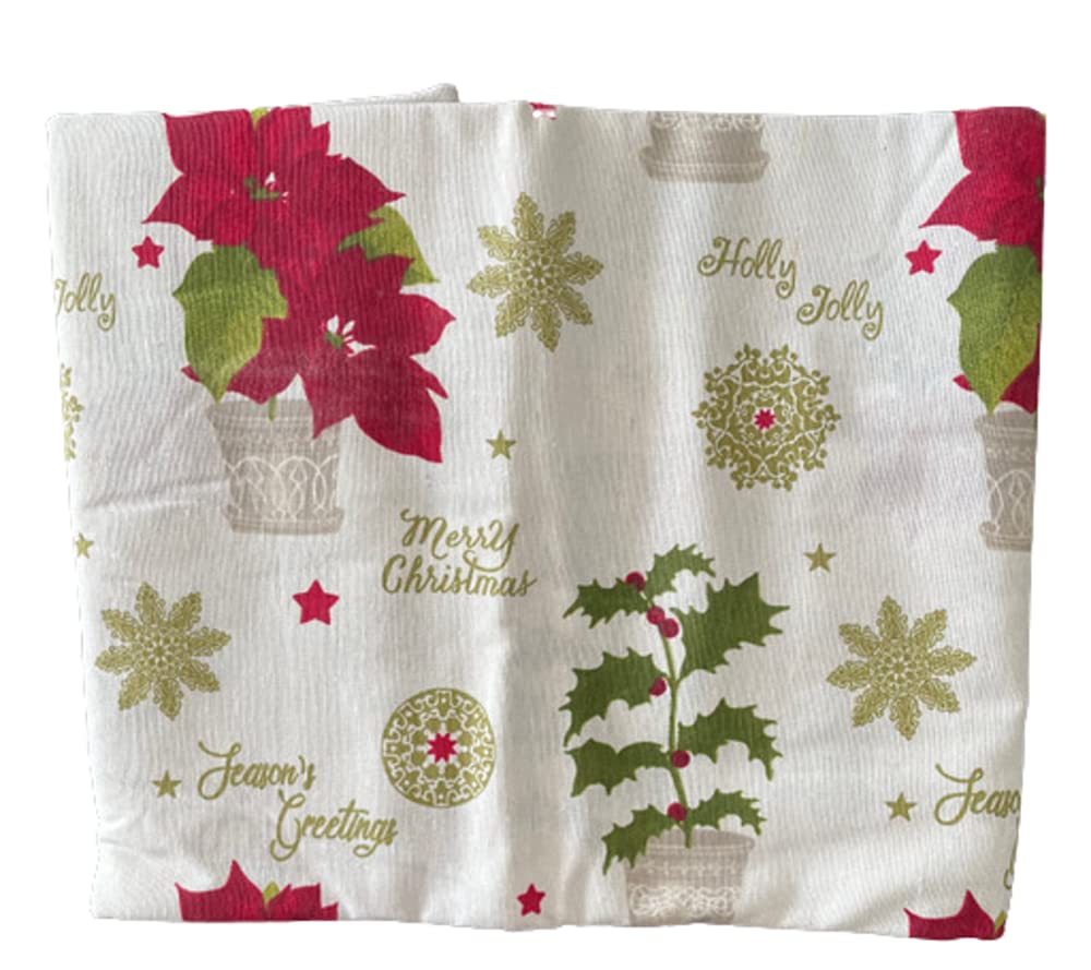 Sommaruga Tovaglia natalizia tovaglia a tema natale diversi colori per sei posti x 12 posti stile italiano - Home Shopping Italia 