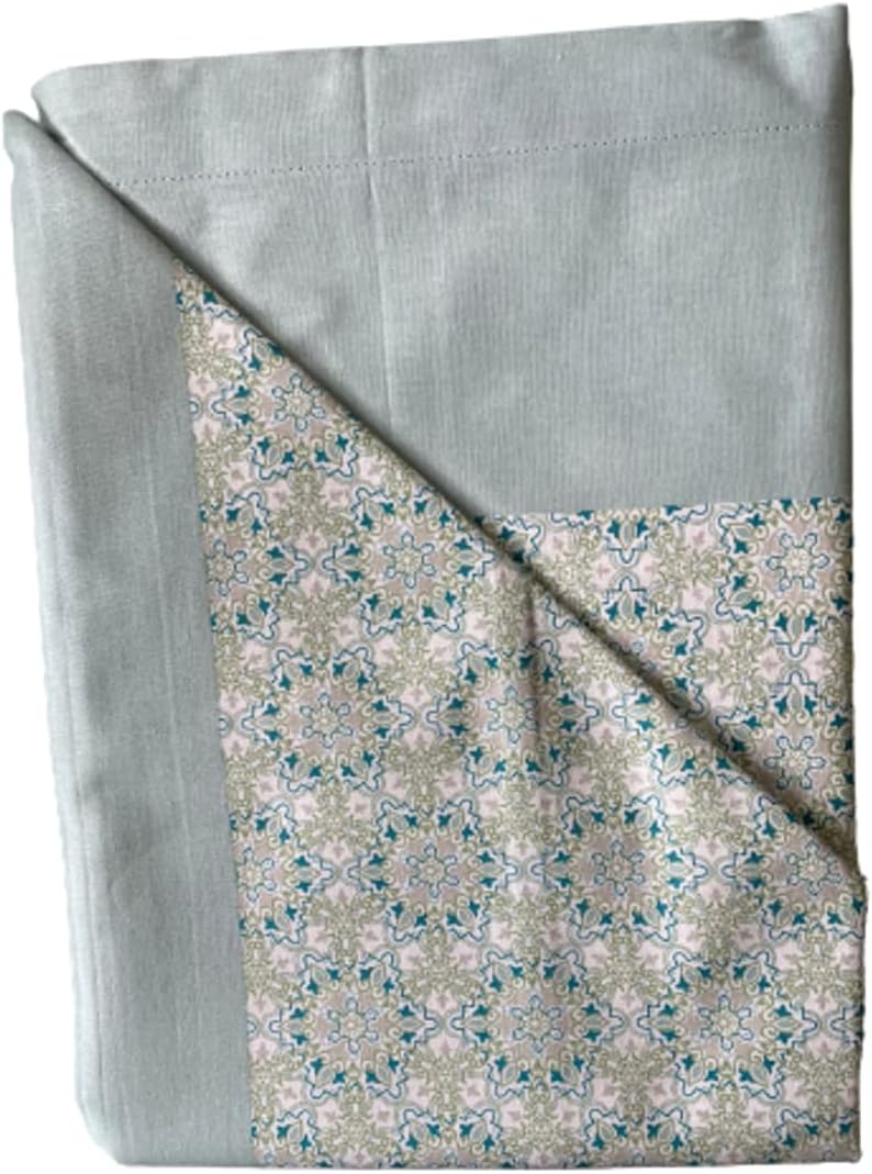 Completo lenzuola singolo cotone Linea Alba (Azzurro (Fantasia Astratta)) - Home Shopping Italia 