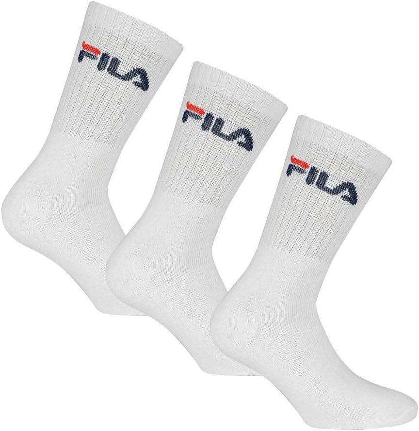 Fila tennis socks with logo bands, terry, unisex, 6 pairs (1 pack of 3 pairs) - Home Shopping Italia 