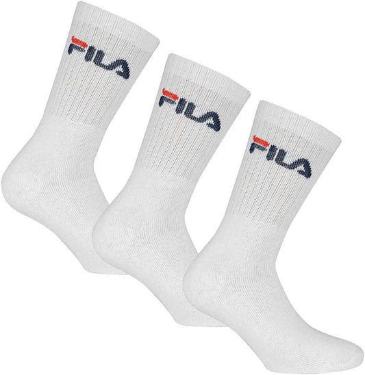 Fila tennis socks with logo bands, terry, unisex, 6 pairs (1 pack of 3 pairs) - Home Shopping Italia 
