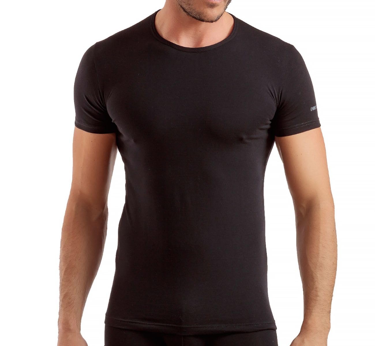 Enrico Coveri 3 t-Shirt Uomo Mezza Manica Girocollo Cotone bielatico Art ET1000