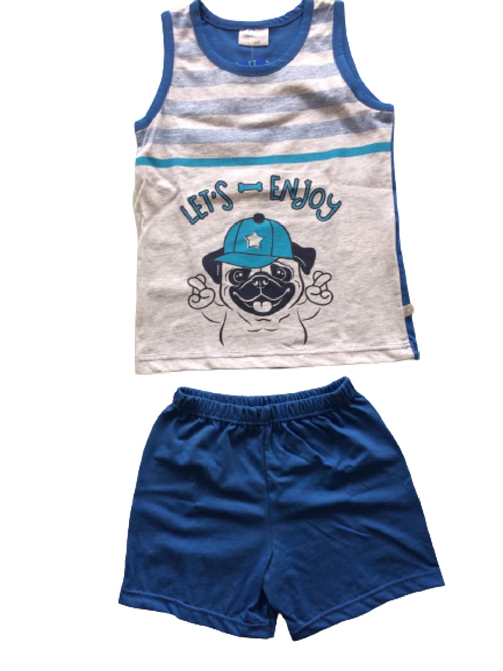 Pigiama Corto Bambino Due Pezzi in Cotone Jersey - Primero - Home Shopping Italia 