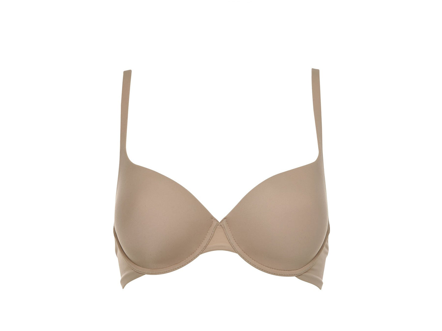 LORMAR Reggiseno Balconcino Mousse Liscio Coppa C - Realizzato in Microfibra con Ferretto e Coppa Preformata in Tessuto Strech Disponibile nei Colori Bianco, Nero e Nudo - Home Shopping Italia 