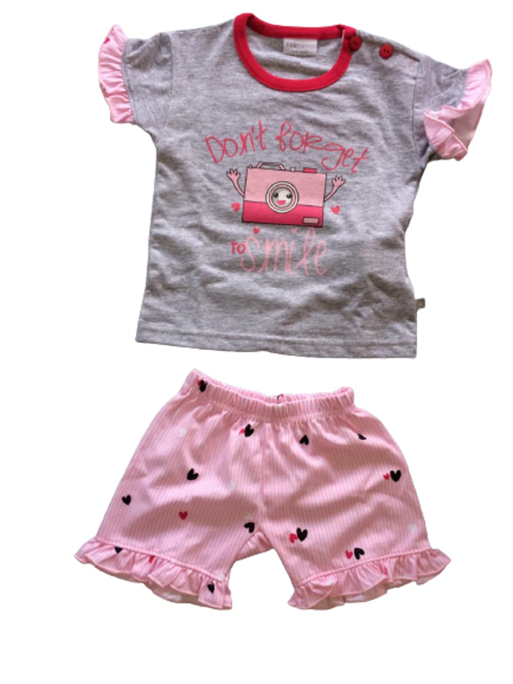 Pigiama neonata Corto Due Pezzi in Cotone Jersey Estivo - Primero - Home Shopping Italia 