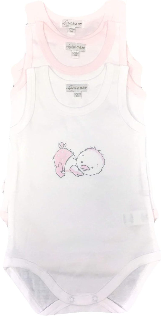 Confezione da 3 Body NEONATA Spalla Larga Linea Body Collection LIABEL in 100% Cotone. Accessori Nichel Free. - Home Shopping Italia 