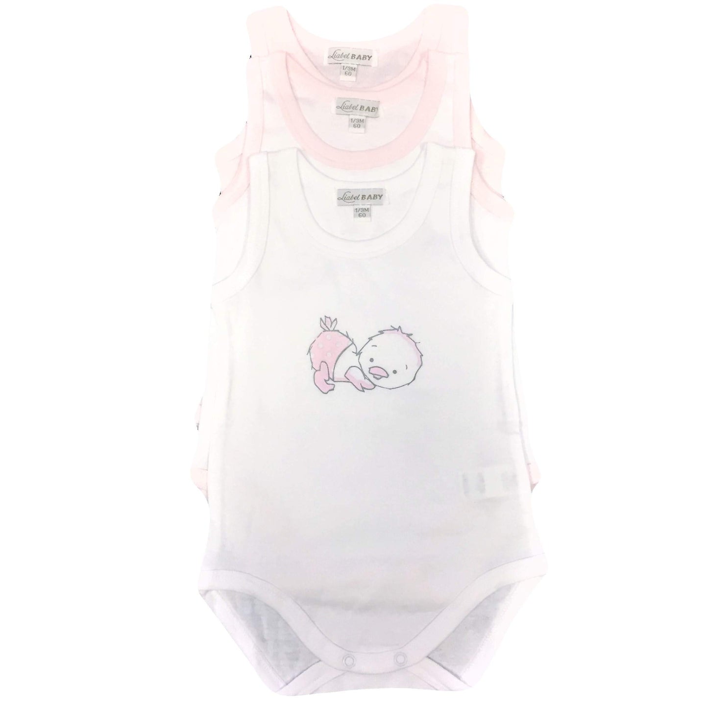 Confezione da 3 Body NEONATA Spalla Larga Linea Body Collection LIABEL in 100% Cotone. Accessori Nichel Free. - Home Shopping Italia 