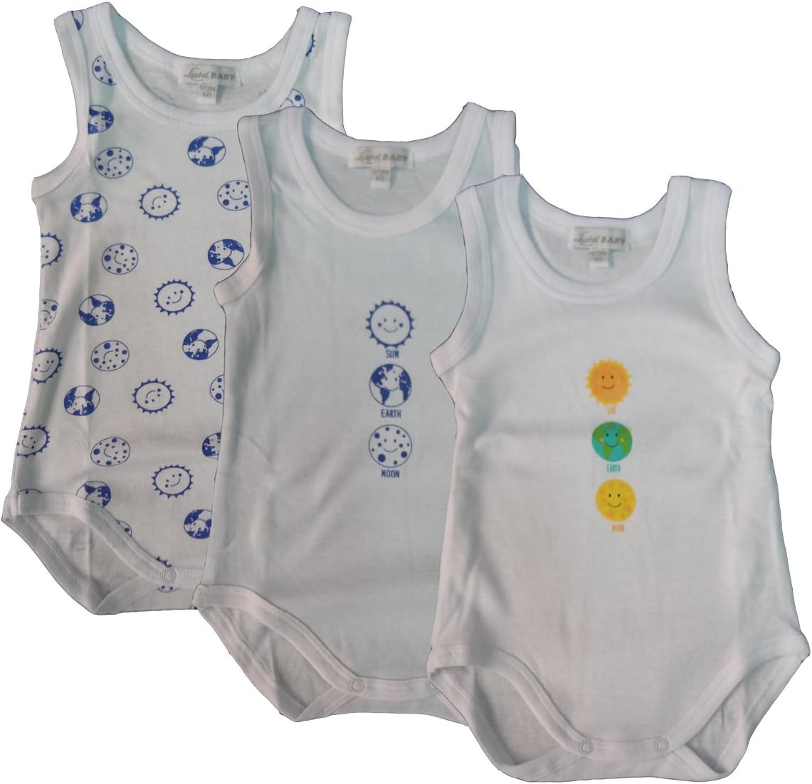 liabel 3 Body neonata/o Spalla Larga 100% Cotone Art. 05832B/T1457 - Home Shopping Italia 
