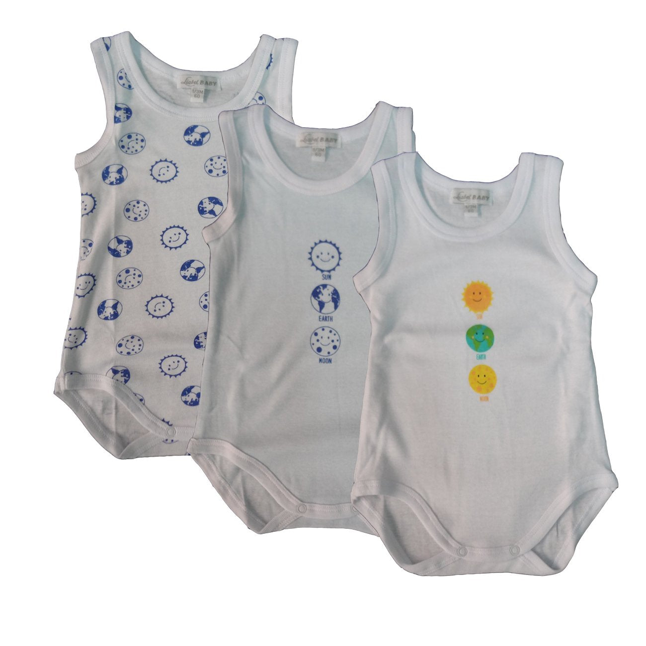 liabel 3 Body neonata/o Spalla Larga 100% Cotone Art. 05832B/T1457 - Home Shopping Italia 