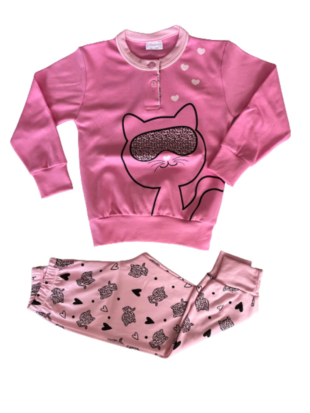 Pigiama Serafino Lungo Bimba neonata Due Pezzi Cotone Interlock - Primero - Home Shopping Italia 