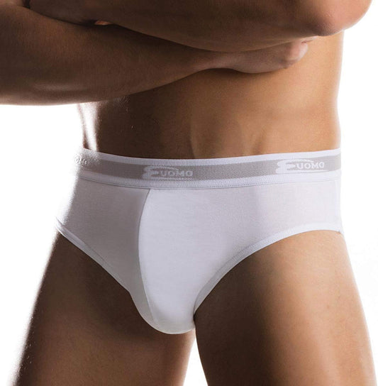 Cotonella, 6 Paia di Slip in Cotone bielastico con Elastico Esterno. Taglia 5 Colore Bianco - Home Shopping Italia 