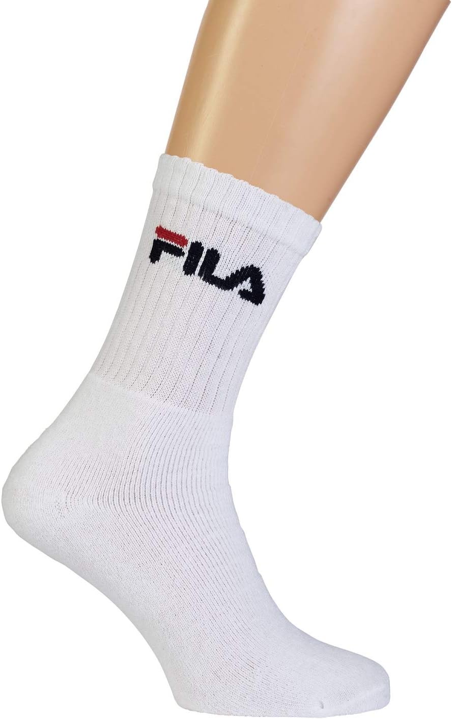 Fila tennis socks with logo bands, terry, unisex, 6 pairs (1 pack of 3 pairs) - Home Shopping Italia 