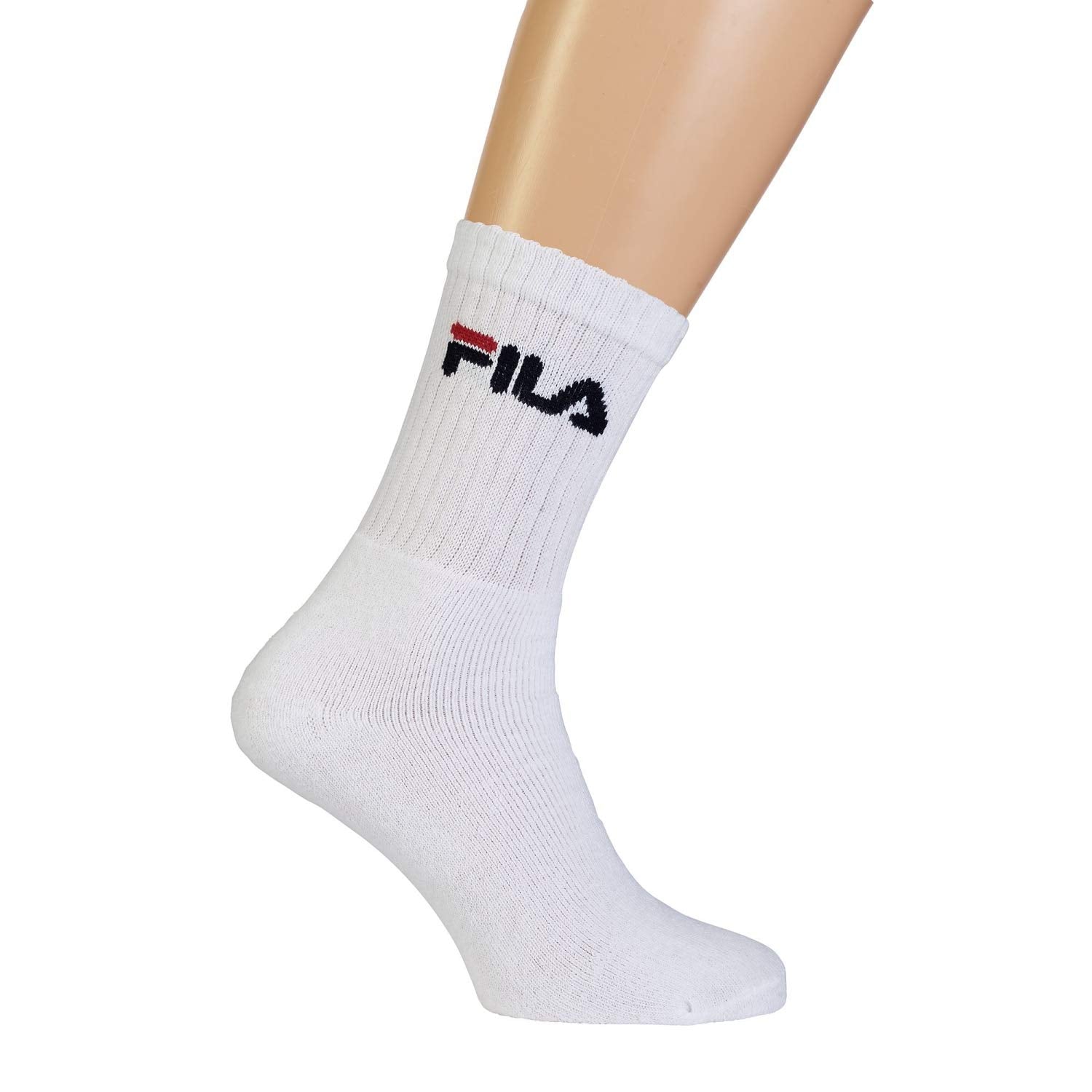 Fila tennis socks with logo bands, terry, unisex, 6 pairs (1 pack of 3 pairs) - Home Shopping Italia 