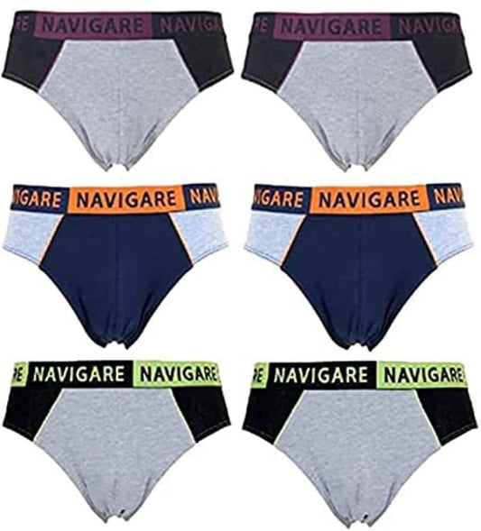 Generic Slip da uomo elastico esterno scelta di modelli varie taglie e colori disponibili ad 1-3-6-9 pezzi (4/M, Colori classici assortiti scuri, 1)