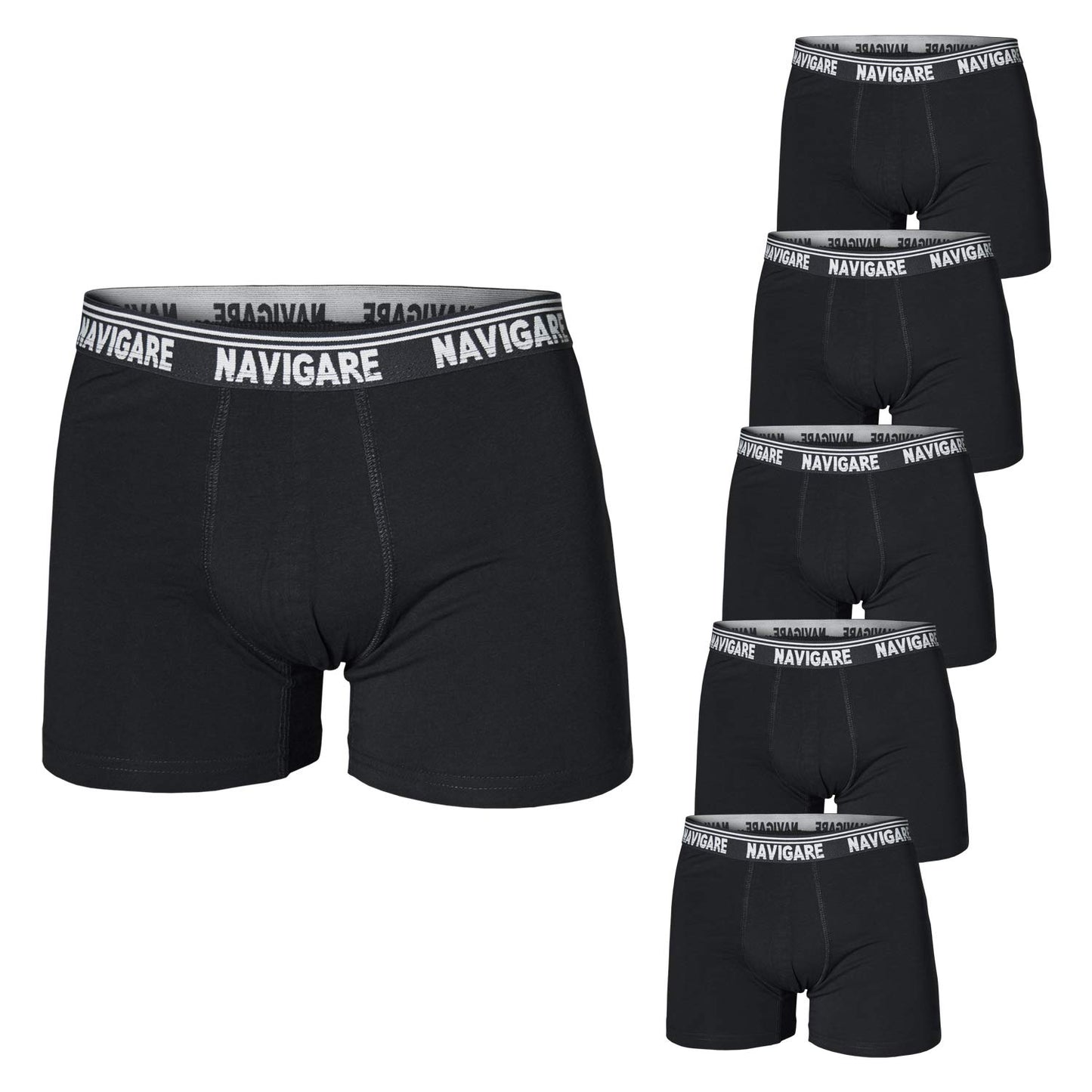 Navigare 6 Slip Uomo Cotone bielastico Nero Art.574 Home Shopping Italia 