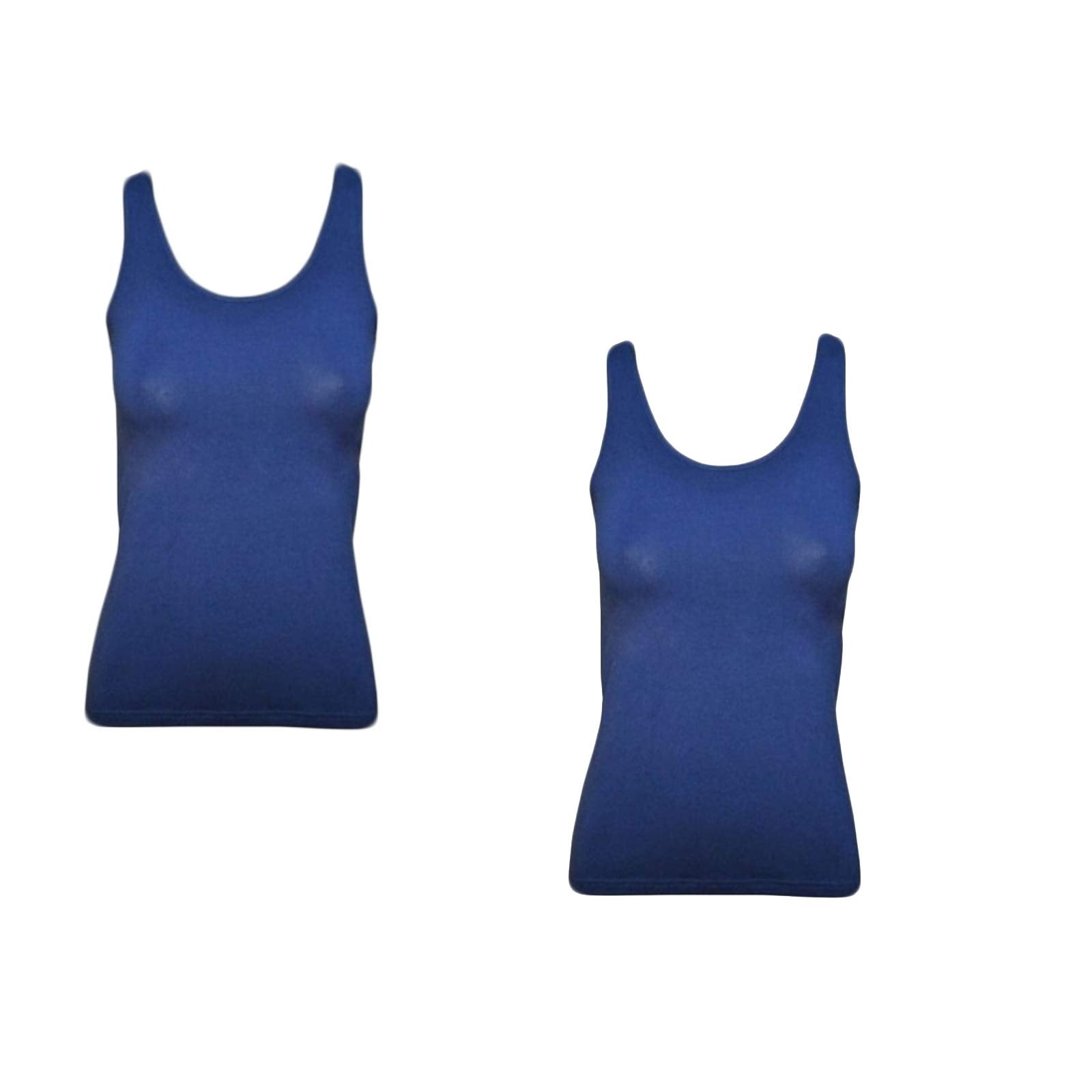 JADEA Offerta 2 Pezzi Canotta Donna in Cotone Elasticizzato, Canotta Donna Spalla Larga, Camiciola Multipack 80234182