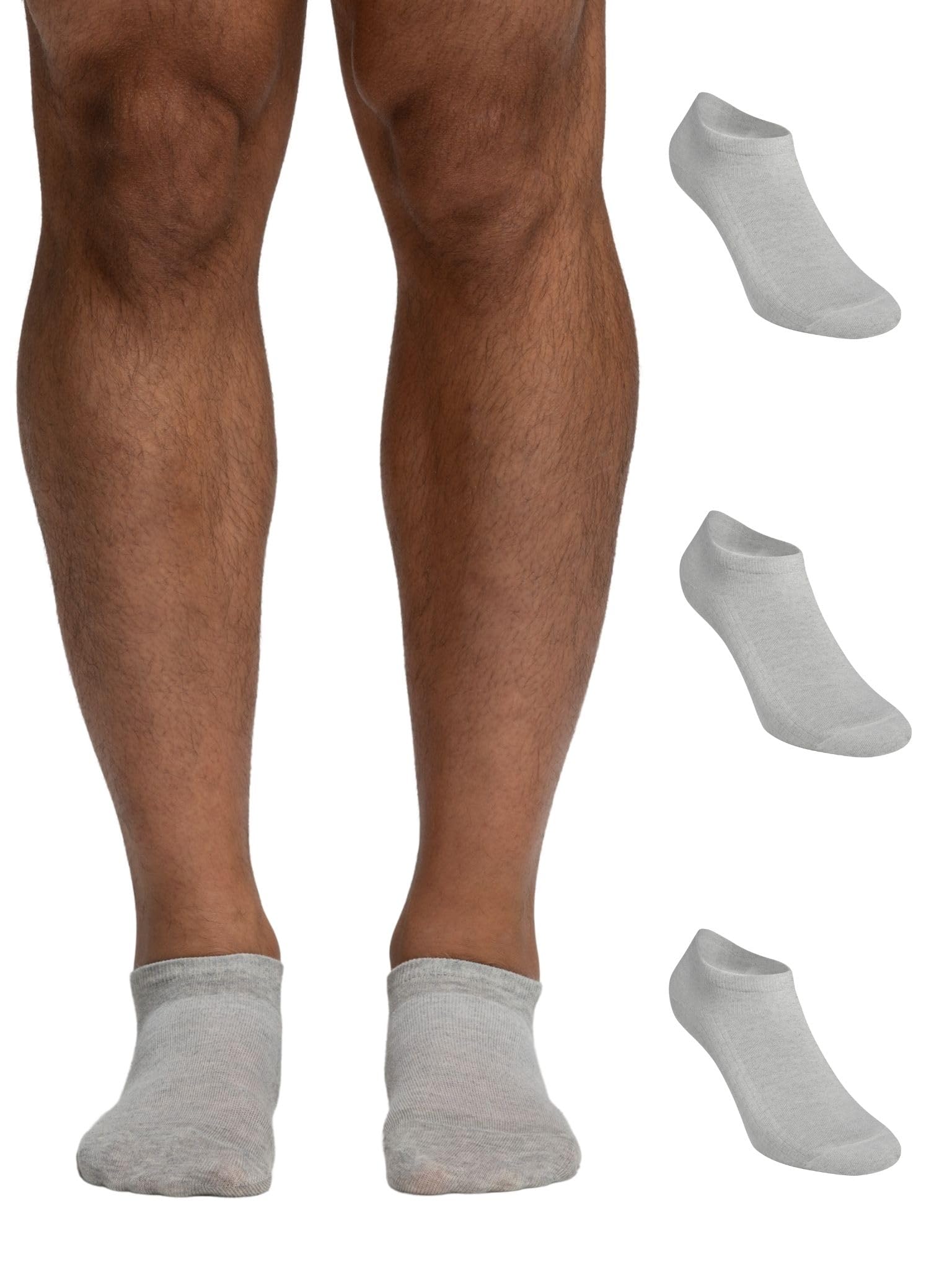 POMPEA 3 Paia Calzini Uomo in Cotone, Calze Corte alla Caviglia con Punta e Tallone Rinforzati - Home Shopping Italia 