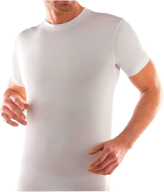 LIABEL Maglietta Intima Uomo Felpata Girocollo 3-6 Pezzi Maglia Uomo Caldo Cotone Pettinato - Maglia Intima Uomo Invernale - Home Shopping Italia 