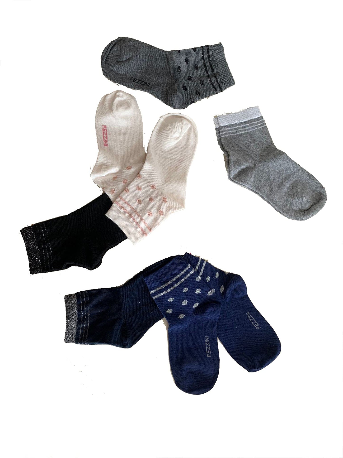6 Paia di Calzini in Caldo Cotone da Bambina Vari Modelli e Taglie Home Shopping Italia 