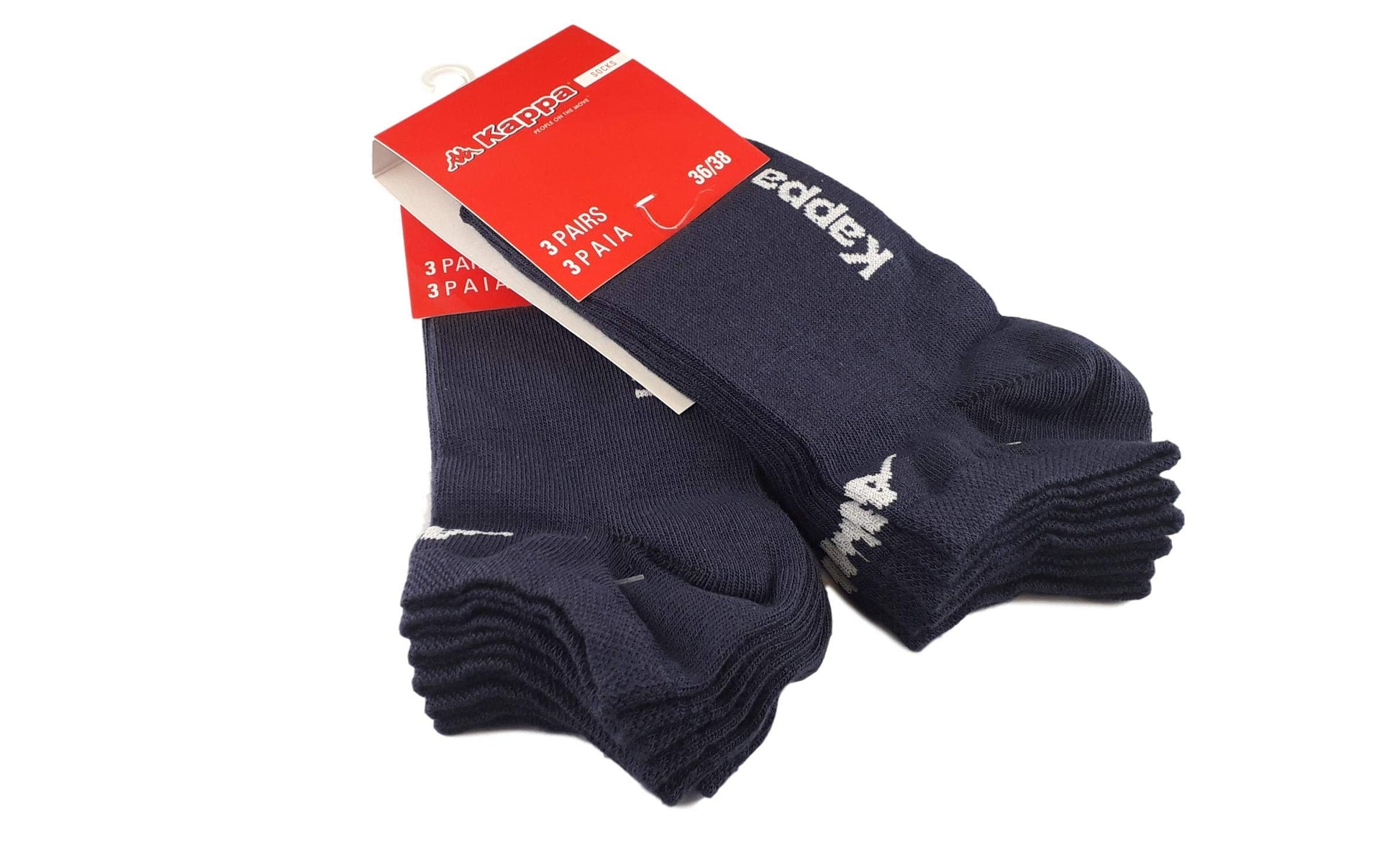 Kappa 6 Paia Calzini Fantasmini in cotone Unisex