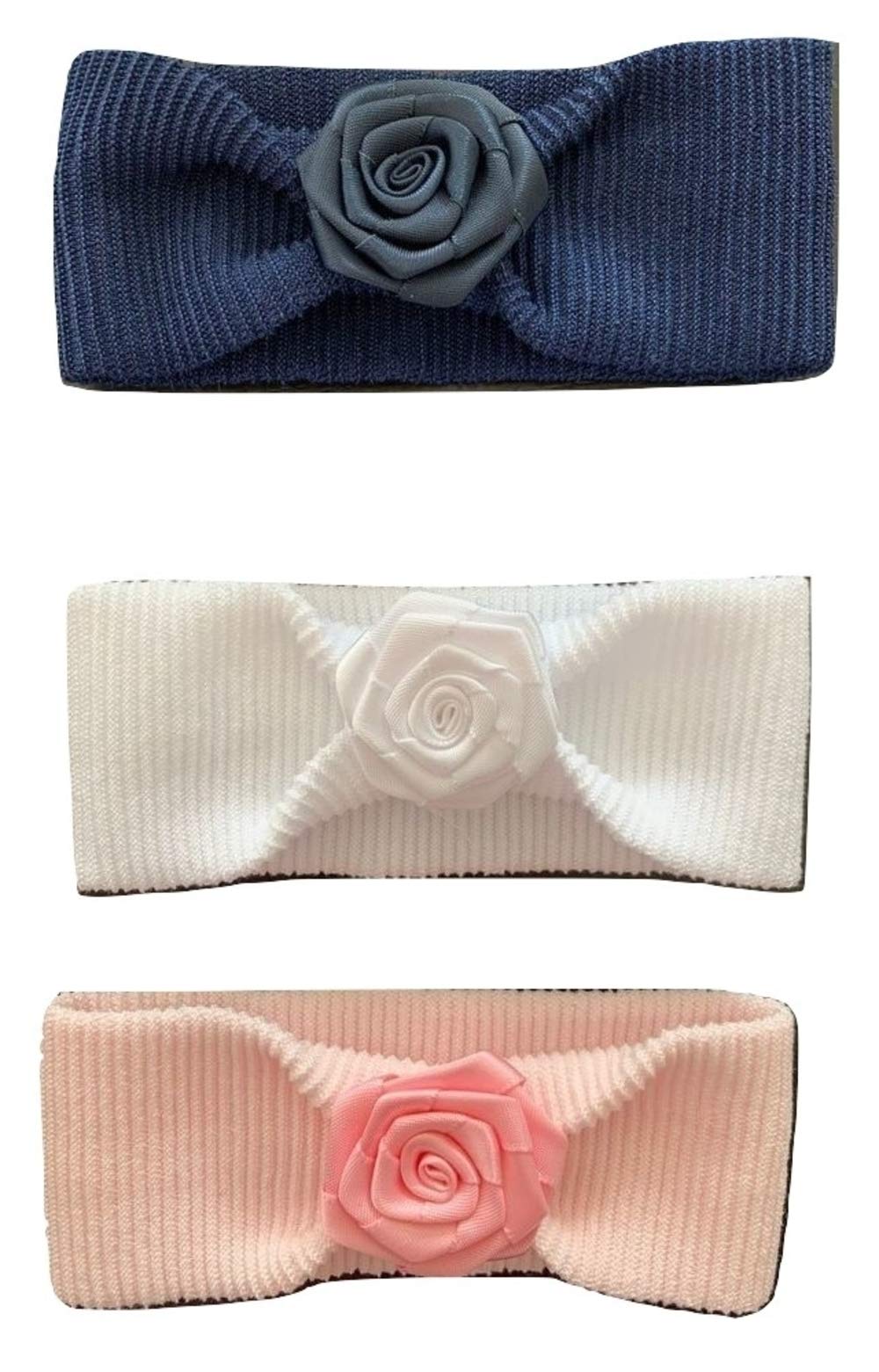 3 pezzi fascia capelli da bambina con applicazione colori assortiti - Bel Piccino Home Shopping Italia 