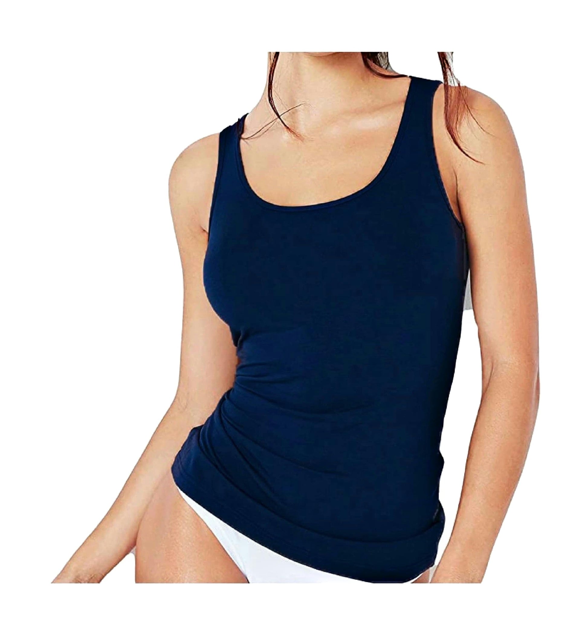 JADEA Offerta 2 Pezzi Canotta Donna in Cotone Elasticizzato, Canotta Donna Spalla Larga, Camiciola Multipack 80234182