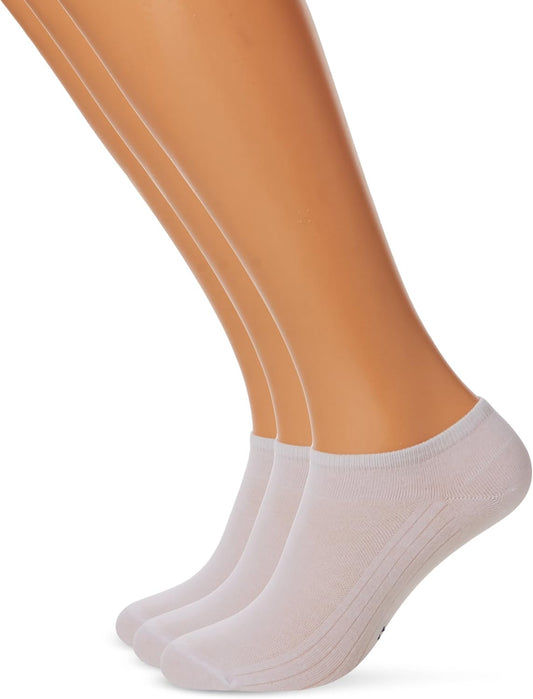 POMPEA Cotton Calzini alla Caviglia (Pacco da 3) Donna