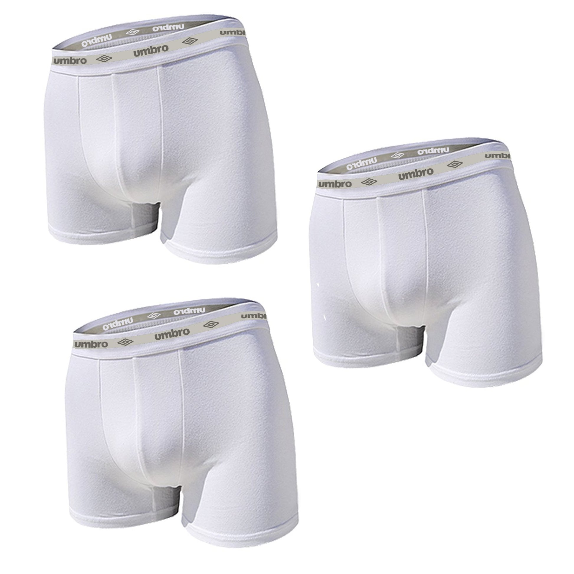 Umbro Set 3 Pezzi Boxer Uomo in Cotone Elasticizzato Art. 701