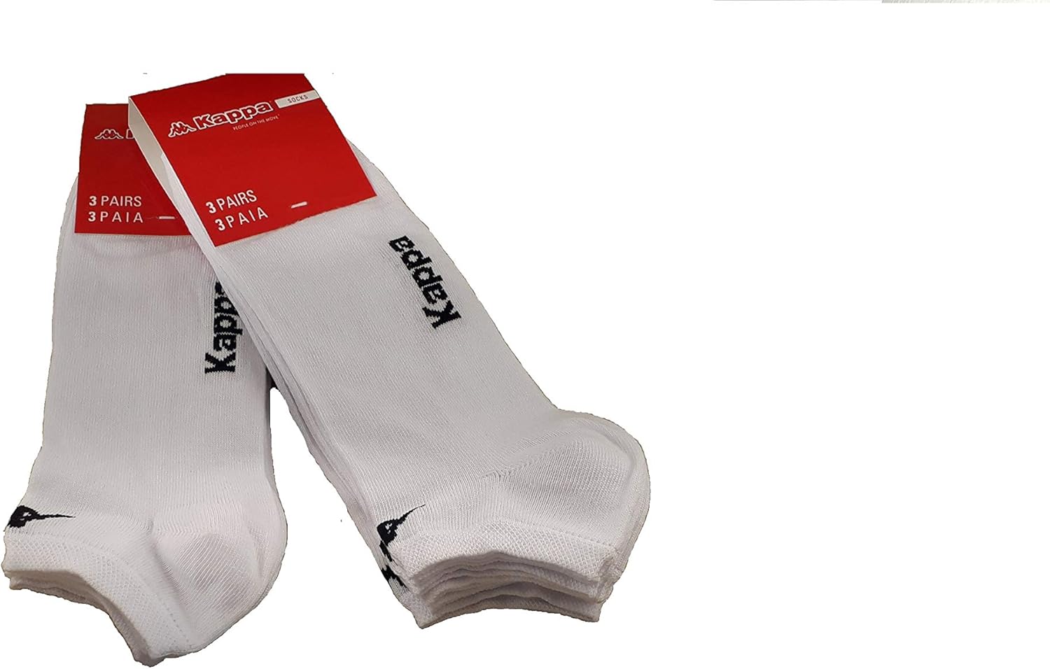Kappa 6 paia calzini, calzini fantasmini invisibili,calzini sneakers in cotone,modello unisex, vari assortimenti