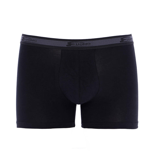 Cotonella 6 Boxer Uomo 2384 Cotone BIELASTICO Elastico Esterno Bianco E Nero 3 4 5 6 7