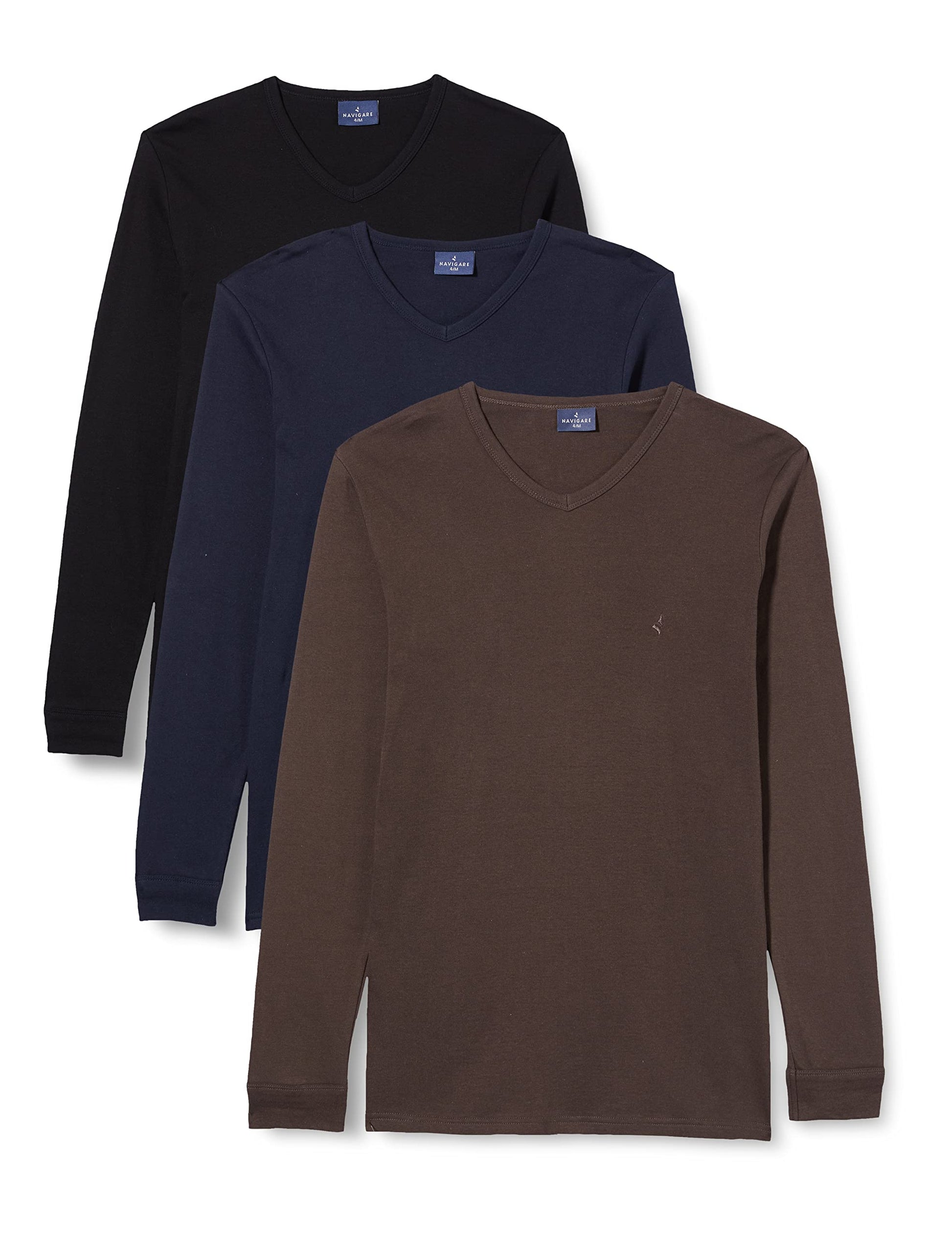 Navigare Maglia Intima a Maniche Lunghe (Pacco da 3) Uomo