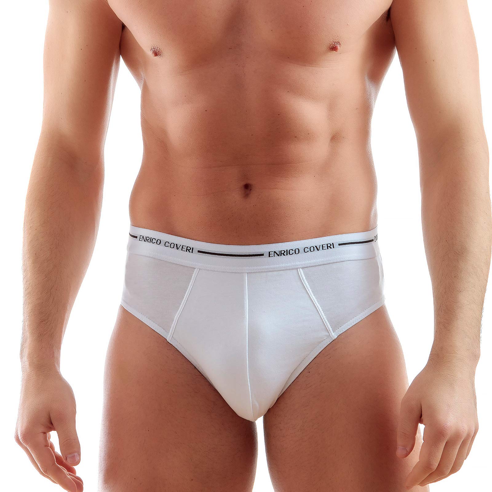 Enrico Coveri Slip Uomo Offerta 3-6-12 Pezzi, Slip Uomo in Cotone BIELASTICO Elastico EST. Mutande Uomo 80231000