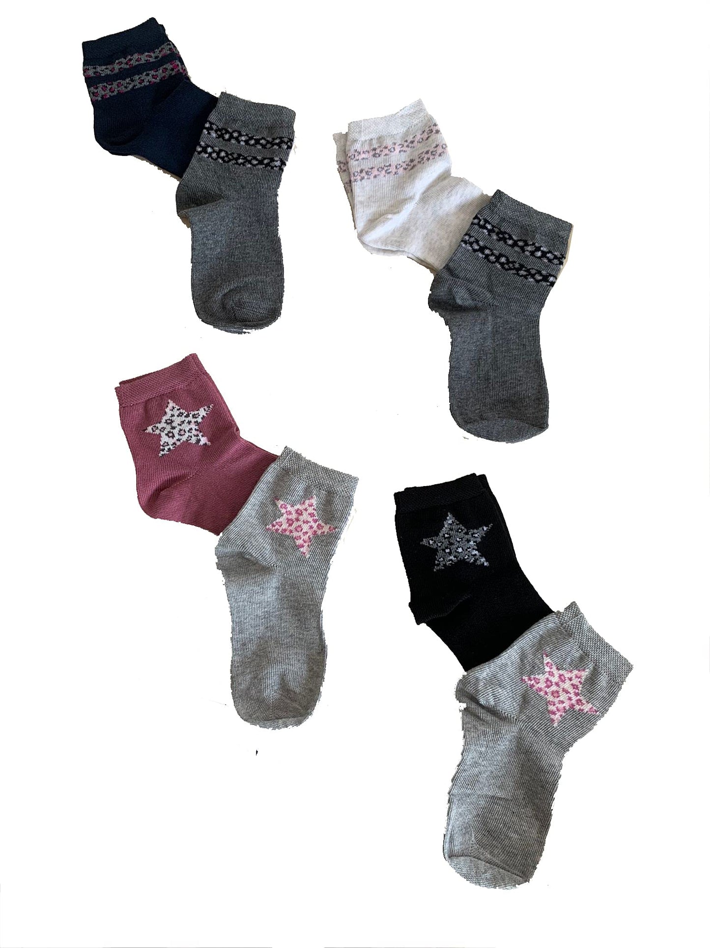 6 Paia di Calzini in Caldo Cotone da Bambina Vari Modelli e Taglie Home Shopping Italia 