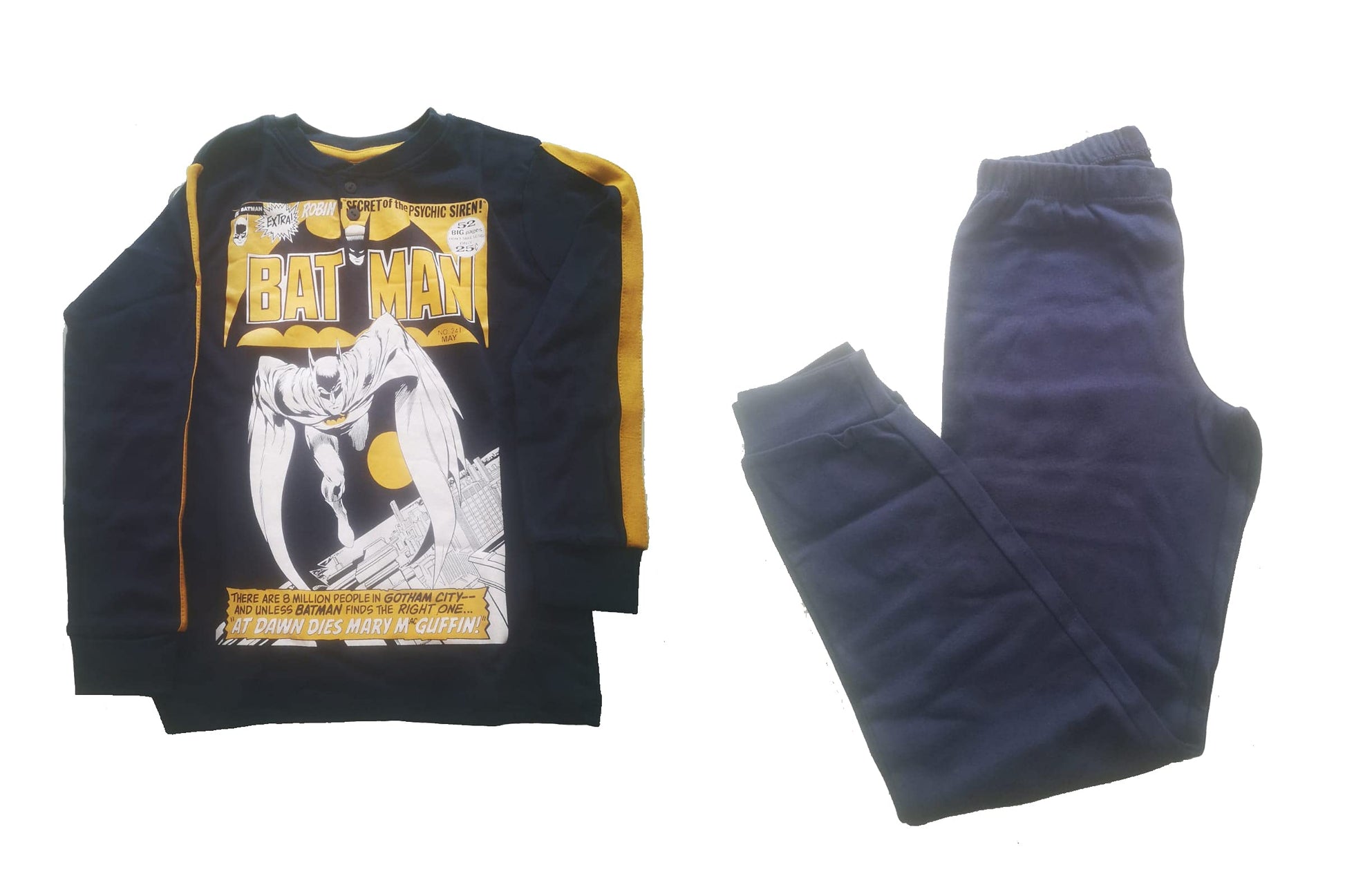 Pigiama Bambino Invernale Lungo a Due Pezzi - Batman - Home Shopping Italia 