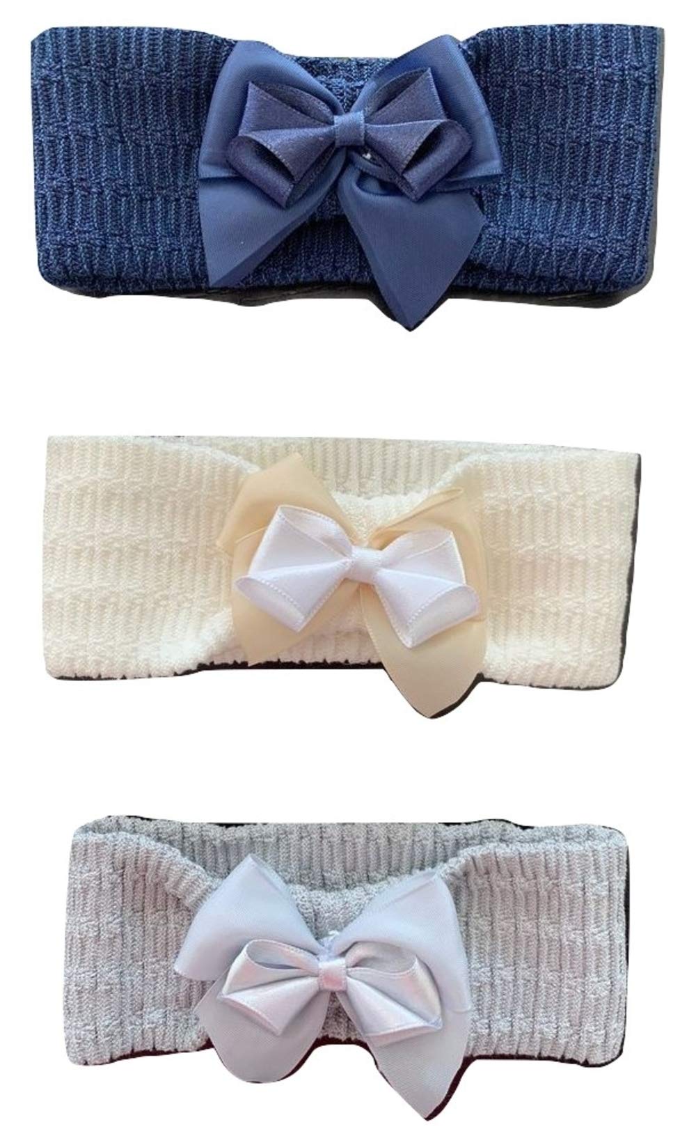 3 pezzi fascia capelli da bambina con applicazione colori assortiti - Bel Piccino Home Shopping Italia 