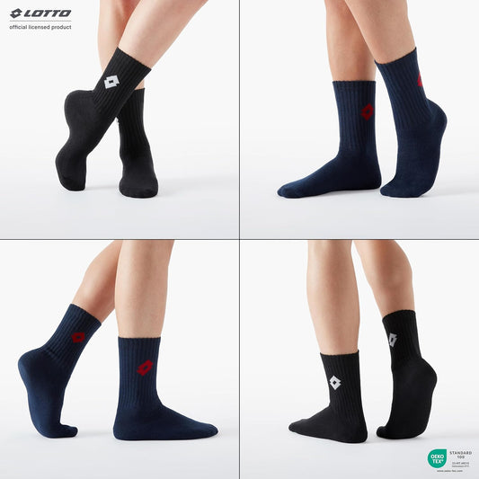 Lotto 12 Paia Calzini Tennis Uomo/Donna in Morbido Cotone traspirante, Certificati OEKO-TEX, Colori Assortiti, 39-42