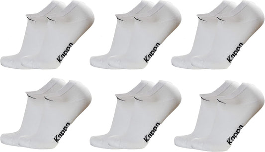 Kappa 6 paia calzini, calzini fantasmini invisibili,calzini sneakers in cotone,modello unisex, vari assortimenti