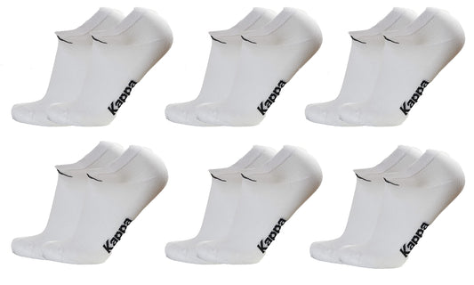Kappa 6 paia calzini, calzini fantasmini invisibili,calzini sneakers in cotone,modello unisex, vari assortimenti
