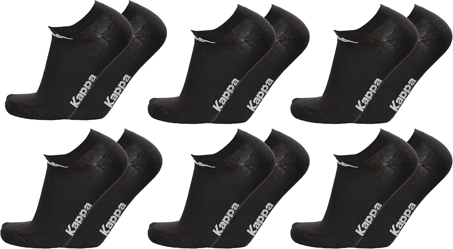Kappa 6 Paia Calzini Fantasmini in cotone Unisex