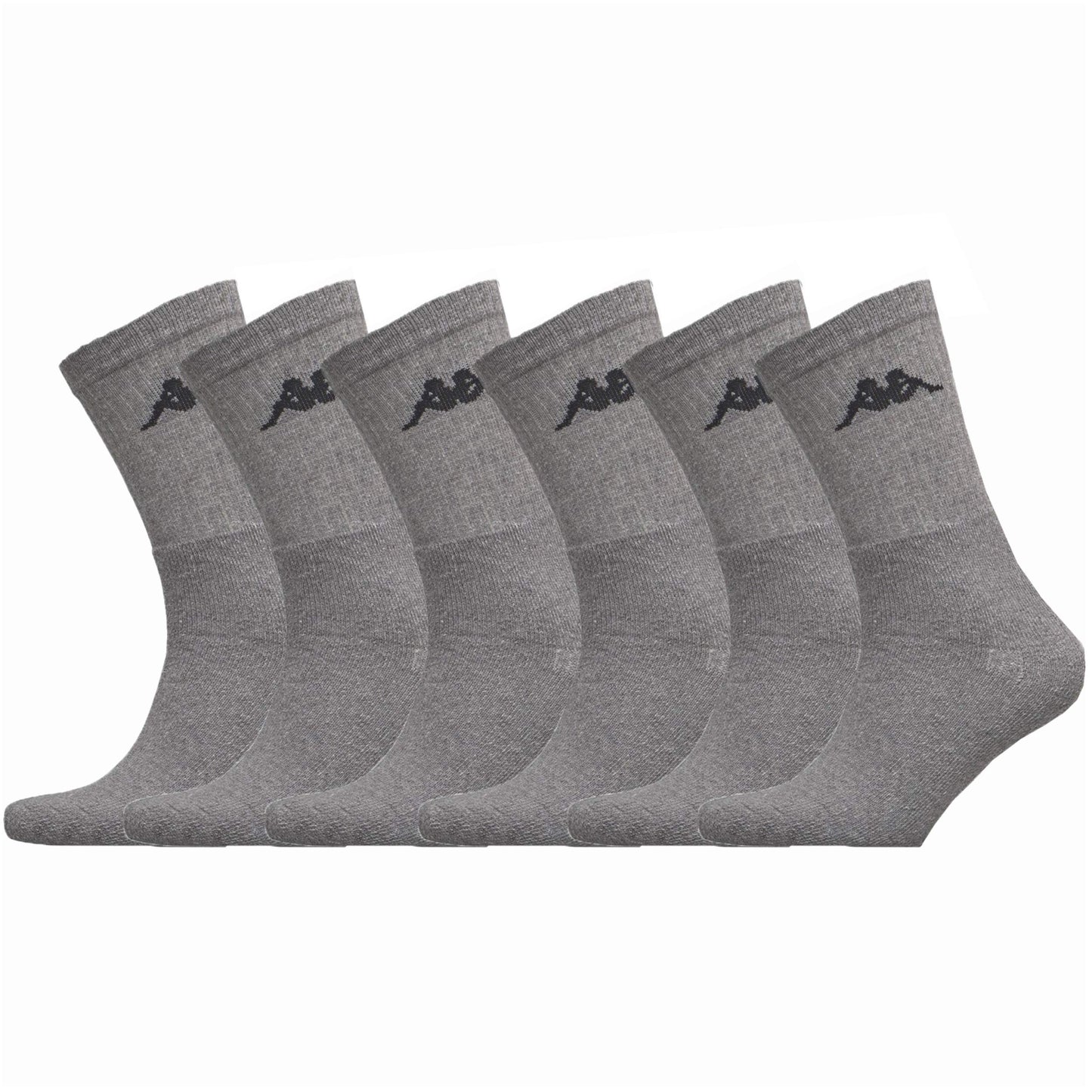 Kappa 6 Paia Calze Calzini Tennis in Spugna In Cotone Ring MOD. K002 Home Shopping Italia 