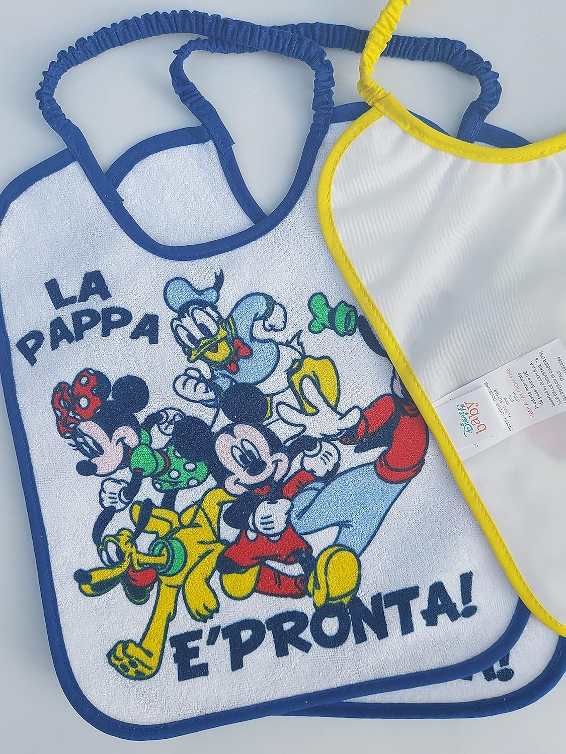 Set 6 bavaglini lunghi Disney fantasie assortite (Topolino)